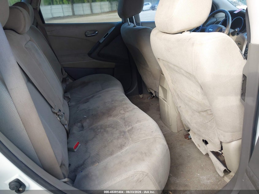 2010 Nissan Murano VIN JN8AZ1MW6AW107538 IAAI salvage auction — FRONT END, Clear (Florida), sold $225 on 2026-07-22 (photo 8)