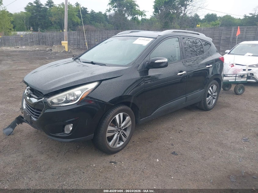 2015 Hyundai Tucson VIN KM8JUCAGXFU118026 IAAI salvage auction — RIGHT FRONT, Salvage Title, sold $725 on 2026-07-24 (photo 2)