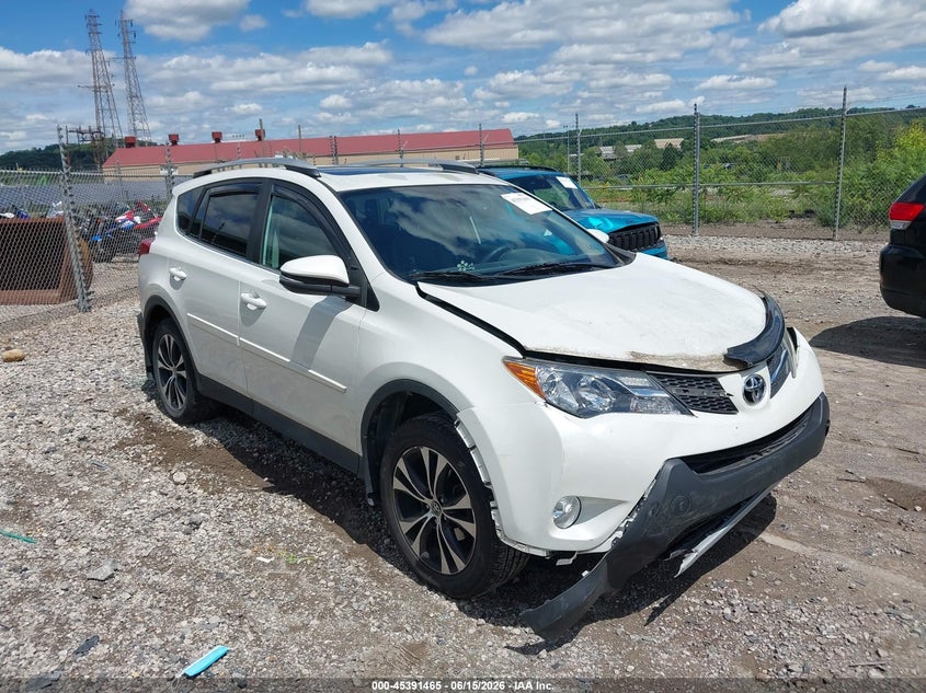 2015 Toyota Rav 4 VIN 2T3DFREVXFW385631 IAAI salvage auction — FRONT END, Salvage (Pennsylvania), sold $4,850 on 2026-07-09 (photo 1)