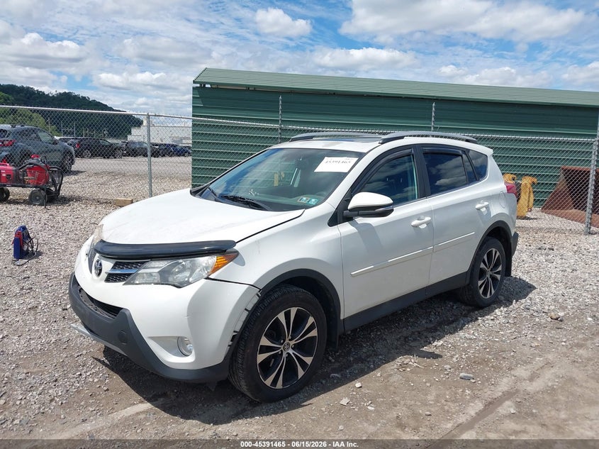 2015 Toyota Rav 4 VIN 2T3DFREVXFW385631 IAAI salvage auction — FRONT END, Salvage (Pennsylvania), sold $4,850 on 2026-07-09 (photo 2)
