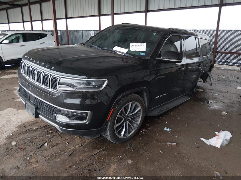 2022 Jeep Grand wagoneer VIN 1C4SJVBT7NS165212 IAAI salvage auction — REAR END, Salvage (Texas), sold $7,100 on 2026-07-28 (photo 2)