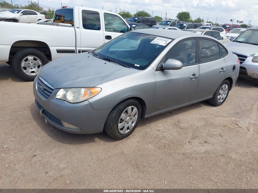 2008 Hyundai Elantra VIN KMHDU46D08U556641 IAAI salvage auction — RIGHT FRONT, Clear (Arizona), sold $25 on 2026-07-30 (photo 2)