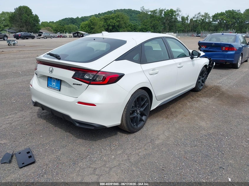 2026 Honda Civic VIN 19XFL2H82TE023055 IAAI salvage auction — FRONT END, Salvage Title, sold $7,600 on 2026-07-30 (photo 4)