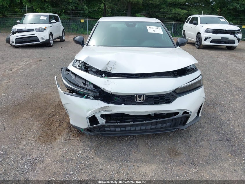 2026 Honda Civic VIN 19XFL2H82TE023055 IAAI salvage auction — FRONT END, Salvage Title, sold $7,600 on 2026-07-30 (photo 6)