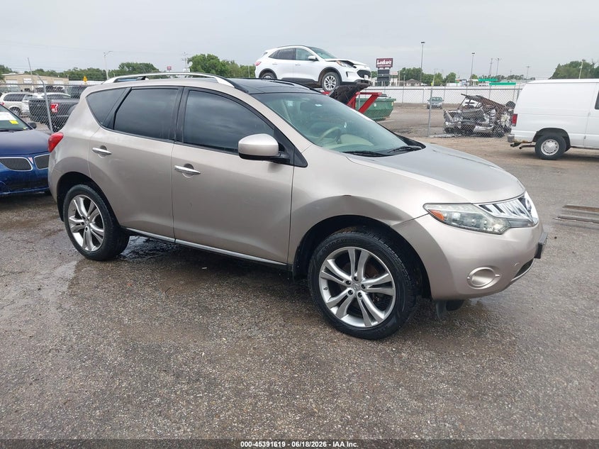 2010 Nissan Murano VIN JN8AZ1MWXAW113780 IAAI salvage auction — RIGHT FRONT, Clear (Kansas), sold $400 on 2026-07-31 (photo 1)