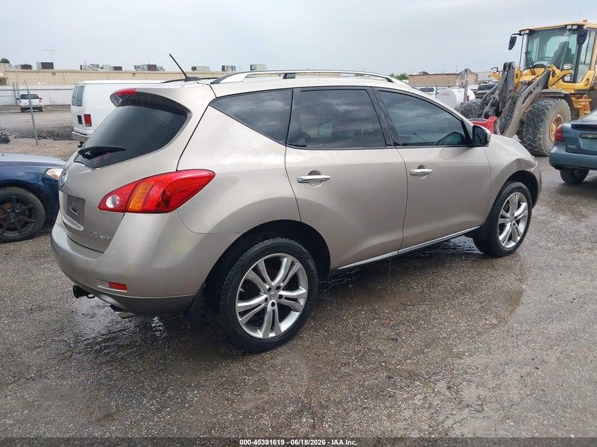 2010 Nissan Murano VIN JN8AZ1MWXAW113780 IAAI salvage auction — RIGHT FRONT, Clear (Kansas), sold $400 on 2026-07-31 (photo 4)