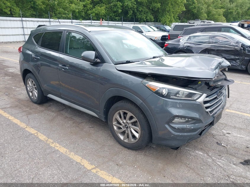 2017 Hyundai Tucson VIN KM8J33A40HU441707 IAAI salvage auction — FRONT END, Salvage Title, sold $3,350 on 2026-08-01 (photo 1)