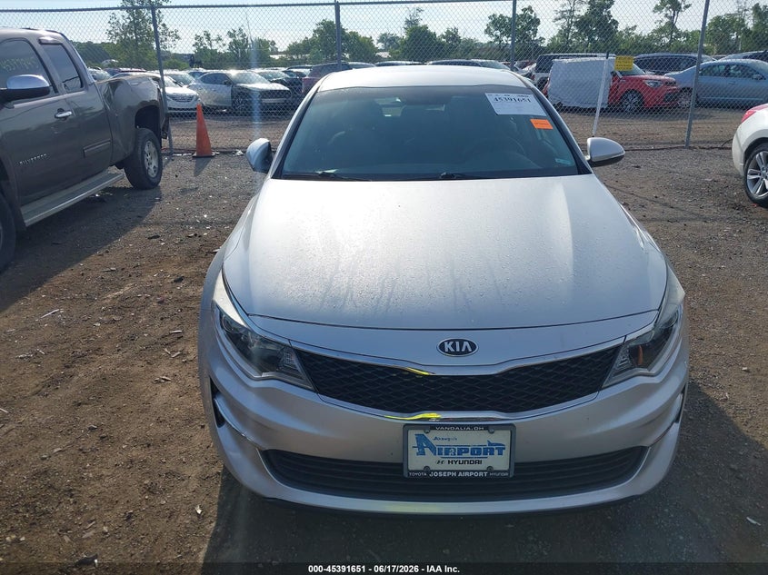 2016 Kia Optima VIN 5XXGT4L35GG076745 IAAI salvage auction — UNKNOWN, Salvage Title, sold $1,150 on 2026-07-23 (photo 6)