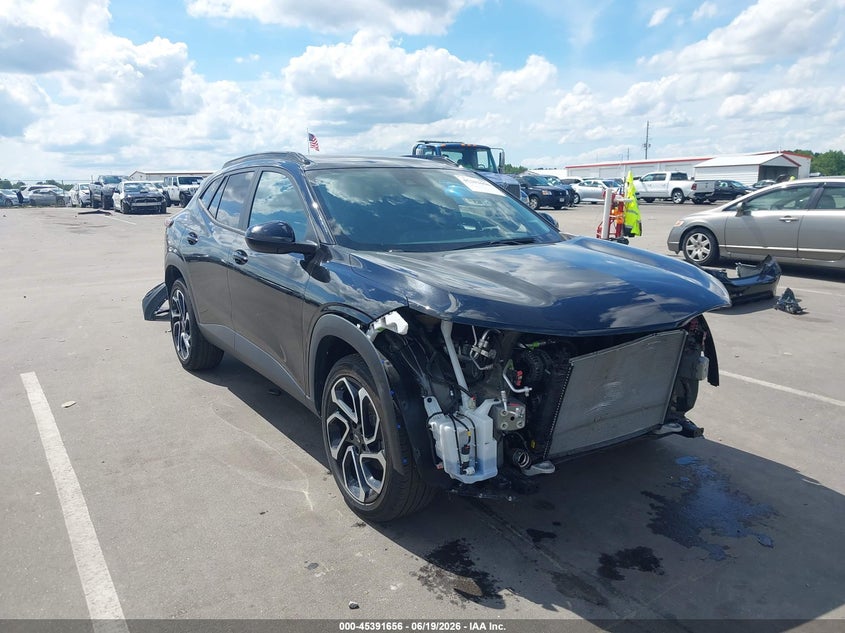 2025 Chevrolet Trax VIN KL77LJEP8SC052962 IAAI salvage auction — FRONT END, Salvage (North Carolina), sold $6,800 on 2026-07-15 (photo 1)