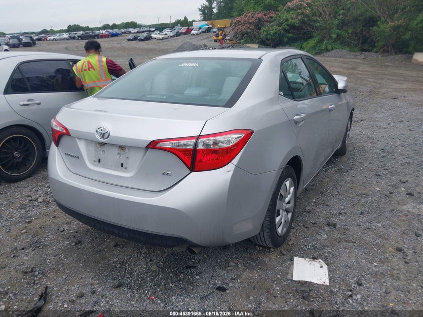 2016 Toyota Corolla VIN 5YFBURHE6GP413977 IAAI salvage auction — FRONT END, Salvage (Georgia), sold $2,600 on 2026-07-28 (photo 4)