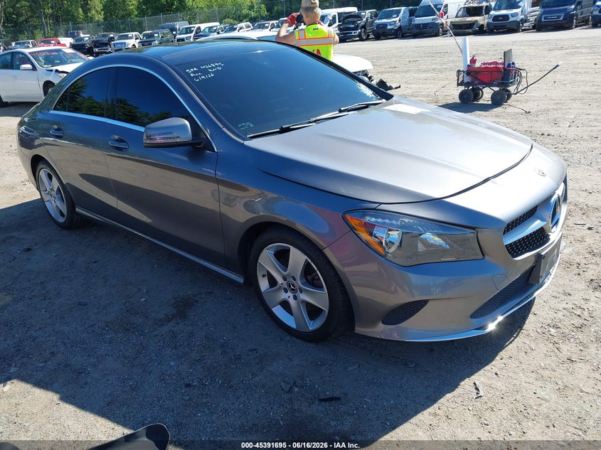 2018 Mercedes-benz Cla-klasse VIN WDDSJ4GB2JN607323 IAAI salvage auction — LEFT FRONT, Salvage (Connecticut), sold $3,050 on 2026-07-31 (photo 1)