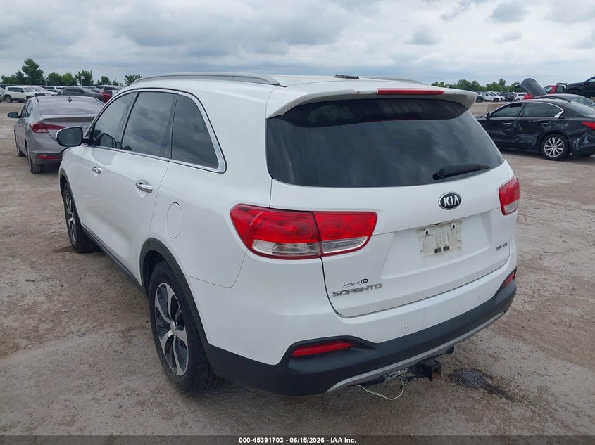 2016 Kia Sorento VIN 5XYPHDA5XGG015618 IAAI salvage auction — NORMAL WEAR, Original (Texas), sold $1,350 on 2026-07-29 (photo 3)