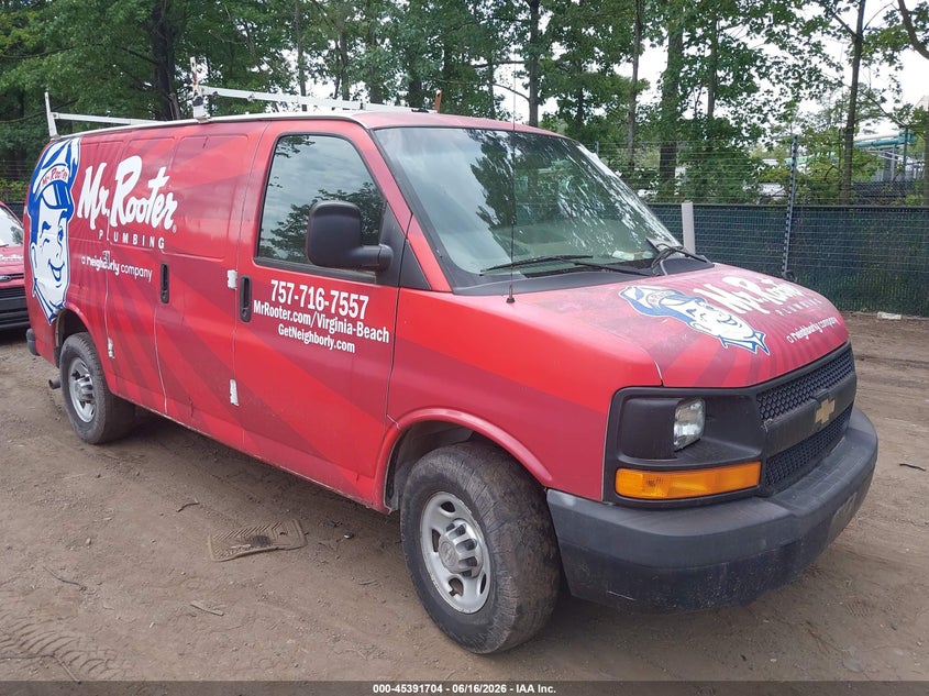 2013 Chevrolet Express VIN 1GCWGFCA3D1135129 — IAAI salvage auction photo