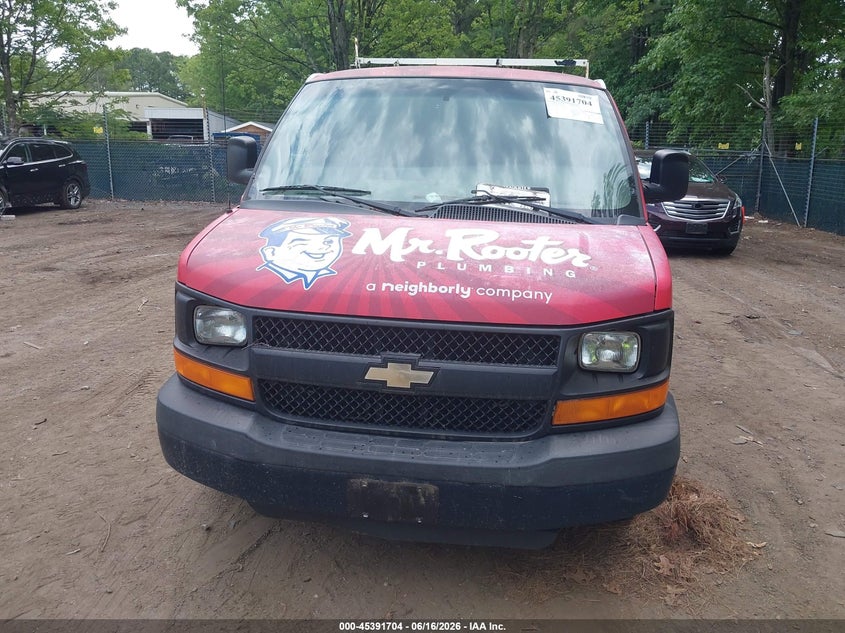 2013 Chevrolet Express VIN 1GCWGFCA3D1135129 IAAI salvage auction — NORMAL WEAR, Enterprise Vehicles Clear Only (Virginia), sold $700 on 2026-07-02 (photo 6)