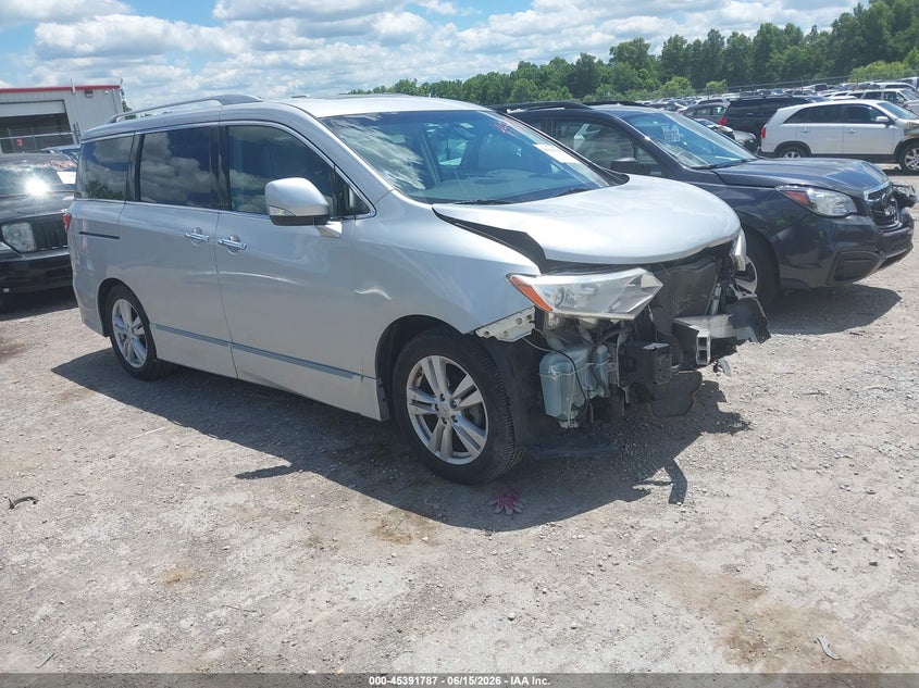 2011 Nissan Quest VIN JN8AE2KP4B9005751 IAAI salvage auction — FRONT END, Salvage (Kentucky), sold $475 on 2026-07-29 (photo 1)