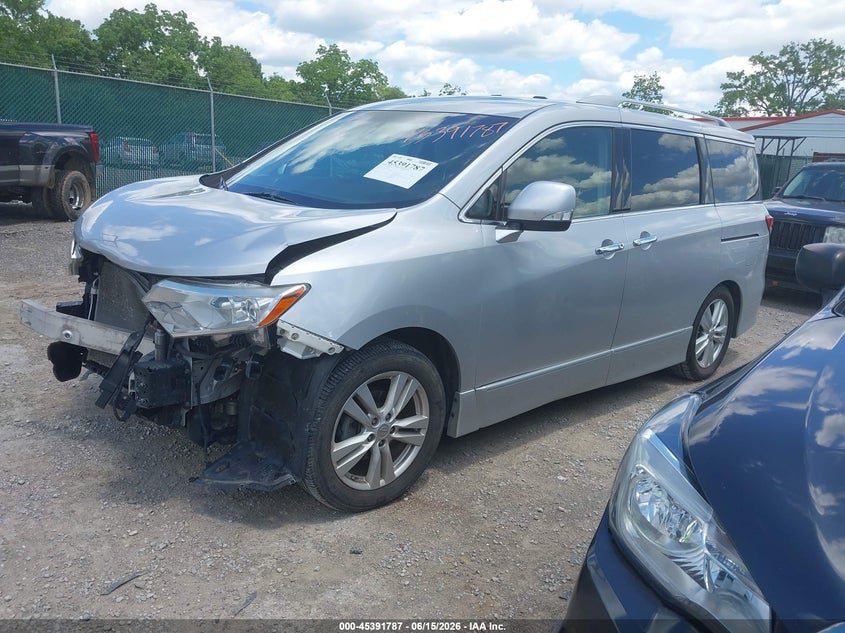 2011 Nissan Quest VIN JN8AE2KP4B9005751 IAAI salvage auction — FRONT END, Salvage (Kentucky), sold $475 on 2026-07-29 (photo 2)