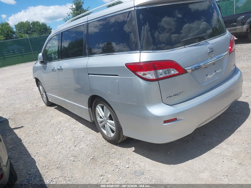 2011 Nissan Quest VIN JN8AE2KP4B9005751 IAAI salvage auction — FRONT END, Salvage (Kentucky), sold $475 on 2026-07-29 (photo 3)