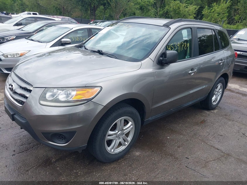 2012 Hyundai Santa fe VIN 5XYZG3AB3CG115615 IAAI salvage auction — HAIL, Salvage (Kansas), sold $825 on 2026-07-12 (photo 2)