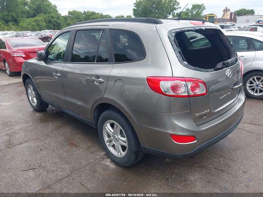 2012 Hyundai Santa fe VIN 5XYZG3AB3CG115615 IAAI salvage auction — HAIL, Salvage (Kansas), sold $825 on 2026-07-12 (photo 3)