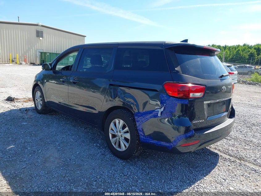 2017 Kia SEDONA VIN KNDMB5C18H6225367 IAAI salvage auction — NORMAL WEAR, Clear (Alabama), sold $1,000 on 2026-07-27 (photo 3)