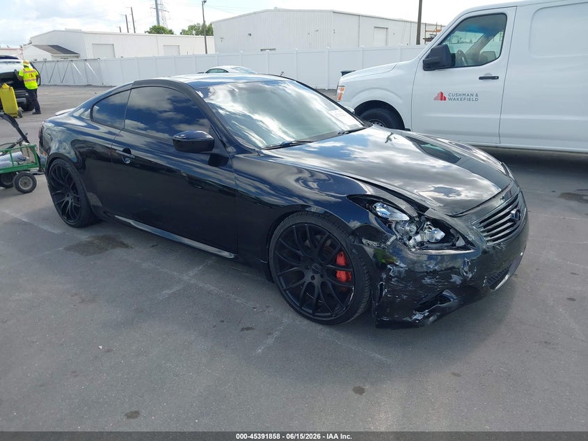 2009 Infiniti G37 VIN JNKCV64E89M604374 IAAI salvage auction — FRONT END, Rebuildable (Florida), sold $1,550 on 2026-07-20 (photo 1)