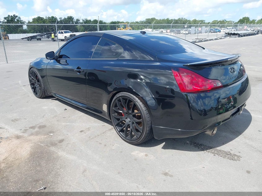 2009 Infiniti G37 VIN JNKCV64E89M604374 IAAI salvage auction — FRONT END, Rebuildable (Florida), sold $1,550 on 2026-07-20 (photo 3)