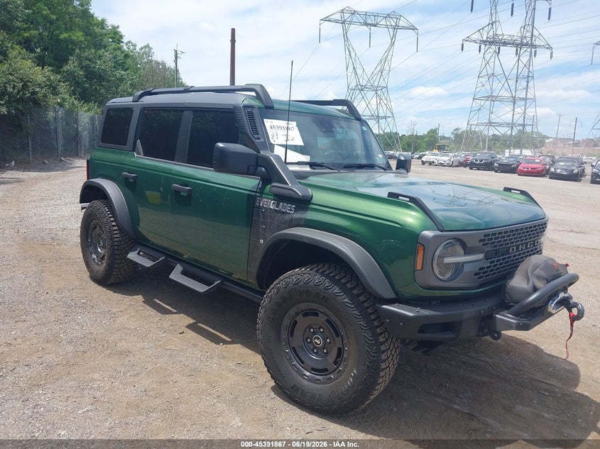 2024 Ford Bronco VIN 1FMEE4HH6RLA00214 IAAI salvage auction — REAR END, Salvage Title, sold $24,400 on 2026-07-18 (photo 1)