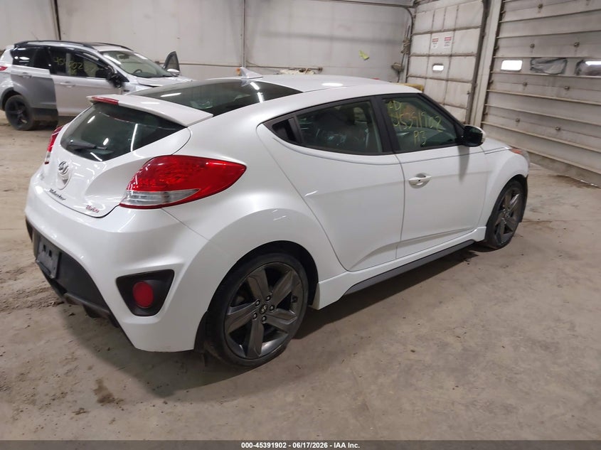 2013 Hyundai Veloster VIN KMHTC6AE8DU179027 IAAI salvage auction — FRONT END, Salvage (Pennsylvania), sold $500 on 2026-07-16 (photo 4)