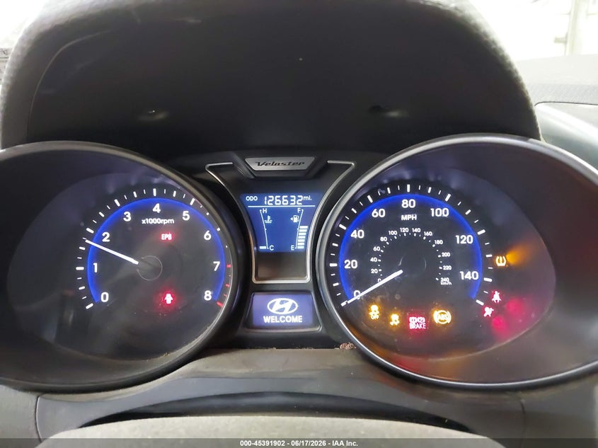 2013 Hyundai Veloster VIN KMHTC6AE8DU179027 IAAI salvage auction — FRONT END, Salvage (Pennsylvania), sold $500 on 2026-07-16 (photo 7)
