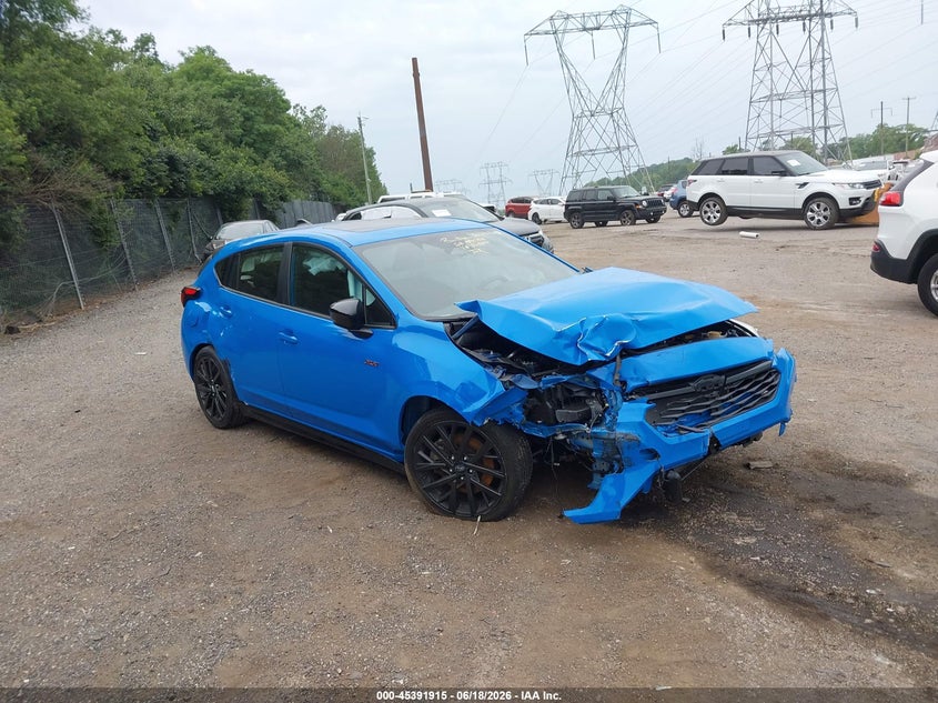 2024 Subaru Impreza VIN JF1GUHJC3R8868007 IAAI salvage auction — RIGHT FRONT, Salvage Title, sold $1,200 on 2026-08-01 (photo 1)