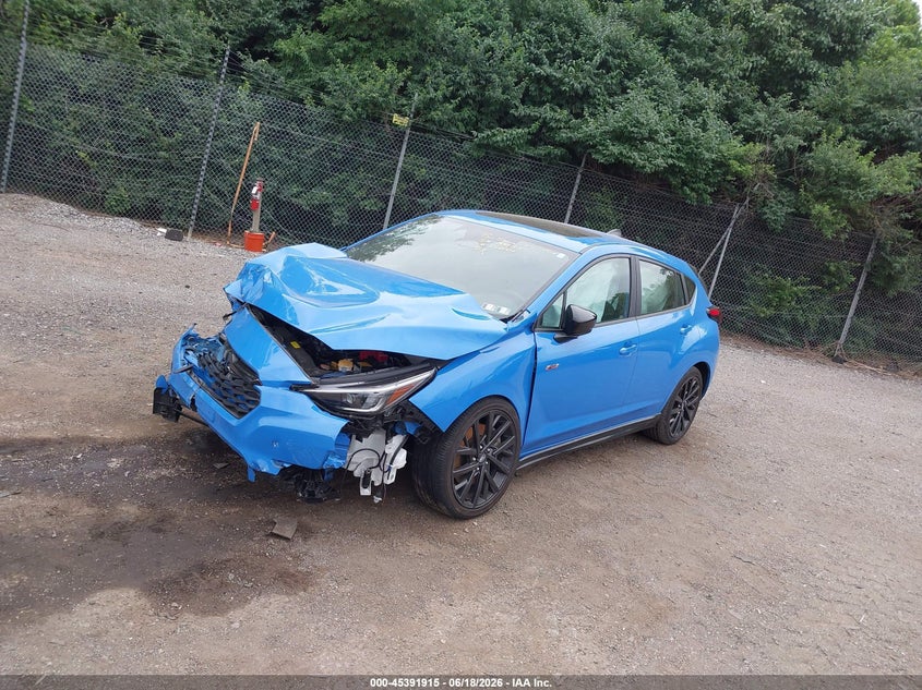 2024 Subaru Impreza VIN JF1GUHJC3R8868007 IAAI salvage auction — RIGHT FRONT, Salvage Title, sold $1,200 on 2026-08-01 (photo 2)