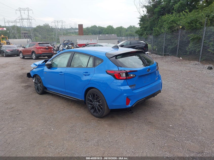 2024 Subaru Impreza VIN JF1GUHJC3R8868007 IAAI salvage auction — RIGHT FRONT, Salvage Title, sold $1,200 on 2026-08-01 (photo 3)