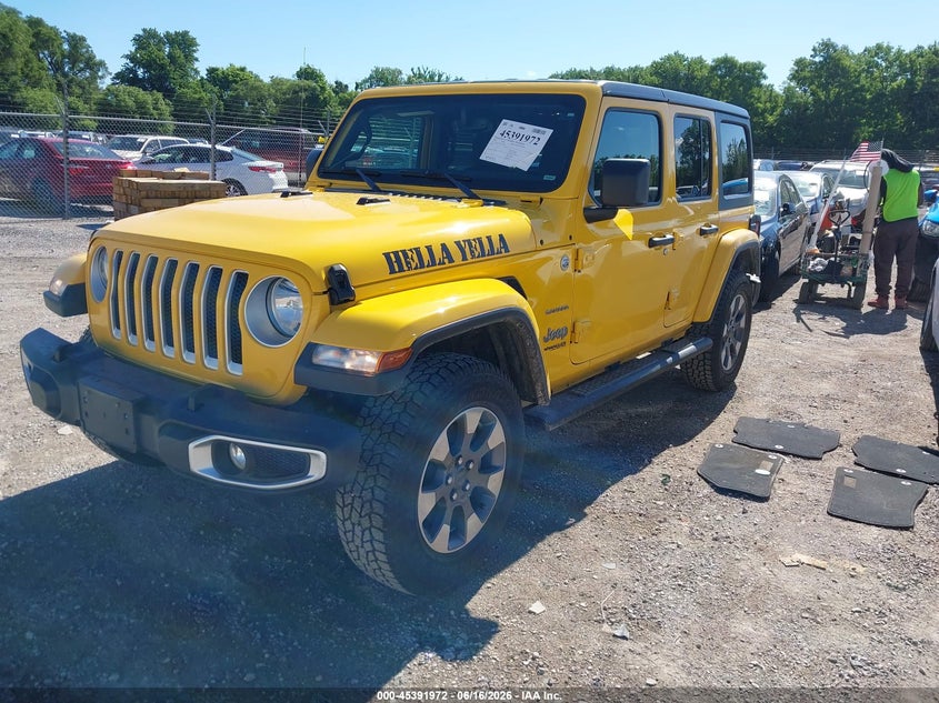 2020 Jeep Wrangler / VIN 1C4HJXEN7LW151870 IAAI salvage auction — RIGHT REAR, Salvage Title, sold $8,200 on 2026-08-21 (photo 2)