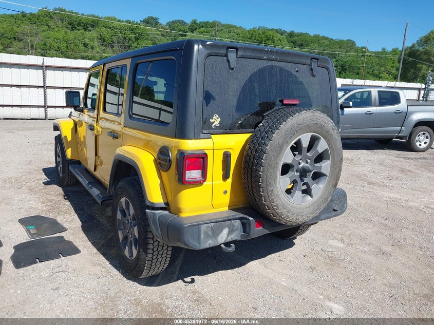 2020 Jeep Wrangler / VIN 1C4HJXEN7LW151870 IAAI salvage auction — RIGHT REAR, Salvage Title, sold $8,200 on 2026-08-21 (photo 3)