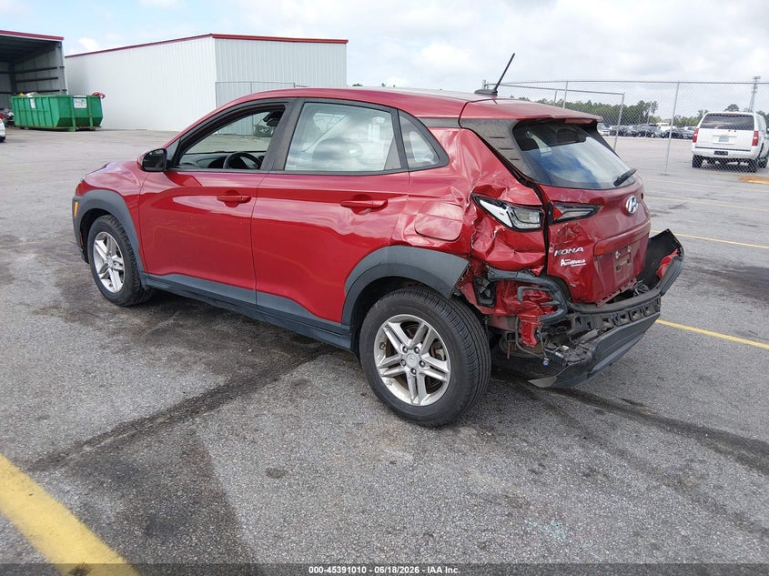 2019 Hyundai Kona VIN KM8K1CAA6KU306920 IAAI salvage auction — LEFT REAR, Salvage (South Carolina), sold $1,700 on 2026-07-15 (photo 3)