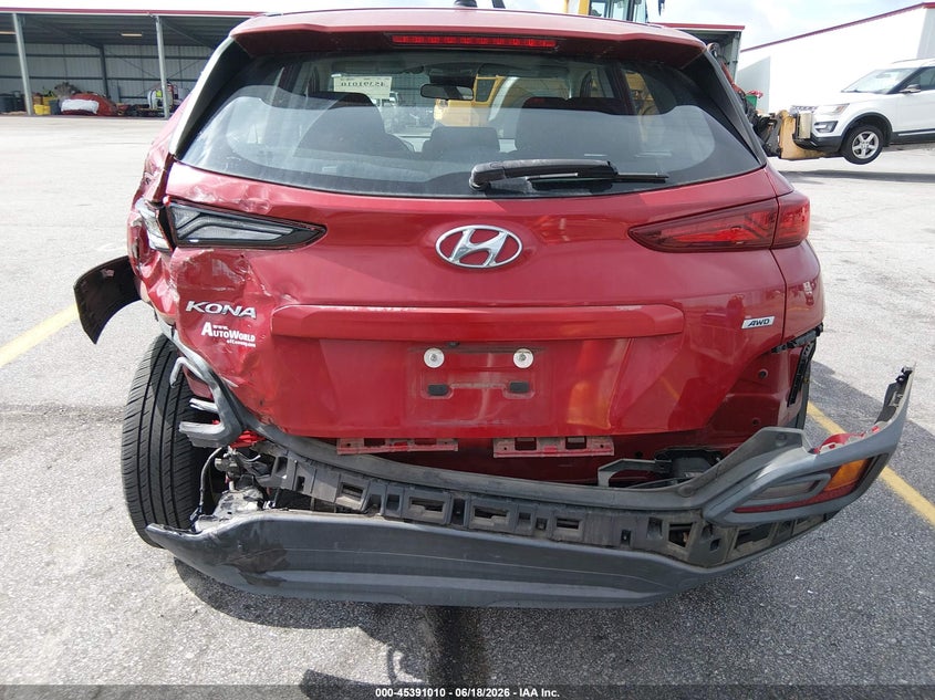 2019 Hyundai Kona VIN KM8K1CAA6KU306920 IAAI salvage auction — LEFT REAR, Salvage (South Carolina), sold $1,700 on 2026-07-15 (photo 6)