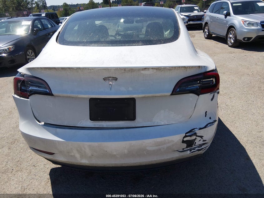 2023 Tesla Model 3 VIN 5YJ3E1EA1PF576312 IAAI salvage auction — FRONT & REAR, Salvage Title, sold $2,050 on 2026-07-29 (photo 6)