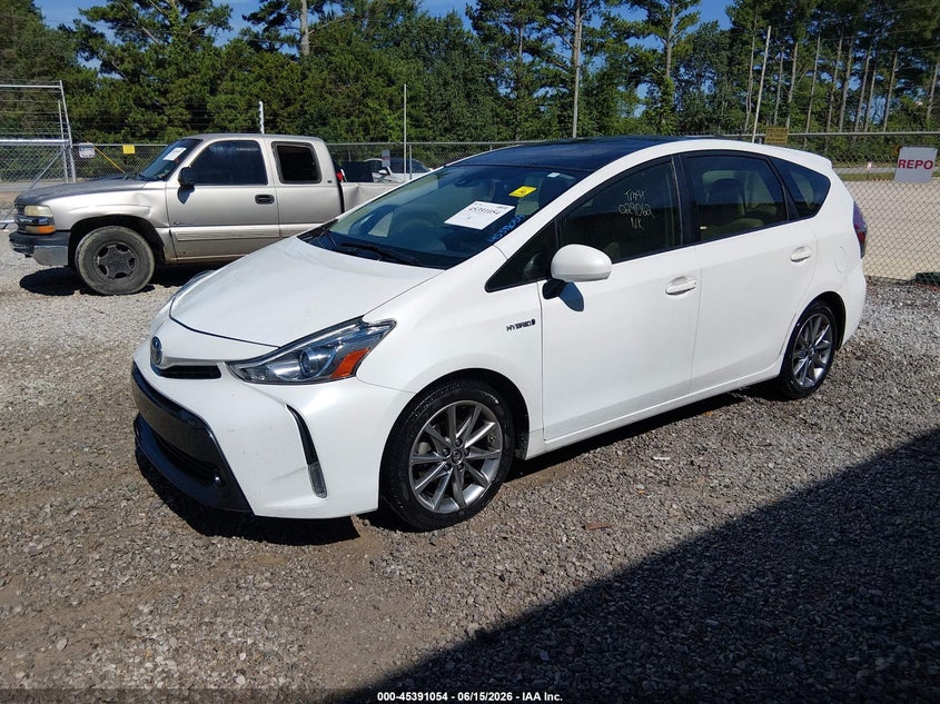2015 Toyota Prius v VIN JTDZN3EUXFJ029062 IAAI salvage auction — NORMAL WEAR, Enterprise Vehicles Clear Only (Alabama), sold $4,300 on 2026-07-06 (photo 2)