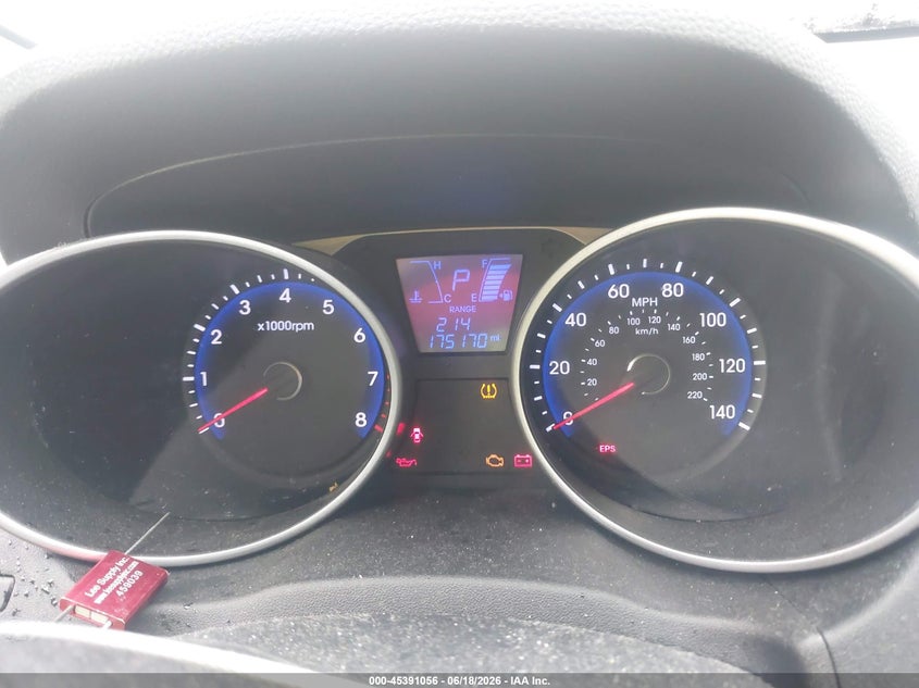 2012 Hyundai Tucson VIN KM8JUCAC8CU472667 IAAI salvage auction — NORMAL WEAR, Clear (Tennessee), sold $75 on 2026-07-08 (photo 7)
