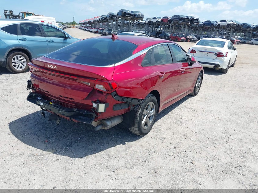 2022 Kia K5 VIN 5XXG14J22NG122853 IAAI salvage auction — LEFT REAR, Rebuildable (Florida), sold $3,725 on 2026-07-14 (photo 4)