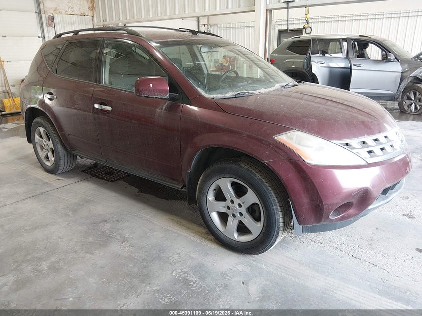 2005 Nissan Murano VIN JN8AZ08T45W315434 IAAI salvage auction — NORMAL WEAR, Original (Alaska), sold $225 on 2026-07-10 (photo 1)