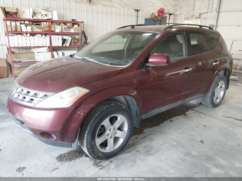 2005 Nissan Murano VIN JN8AZ08T45W315434 IAAI salvage auction — NORMAL WEAR, Original (Alaska), sold $225 on 2026-07-10 (photo 2)