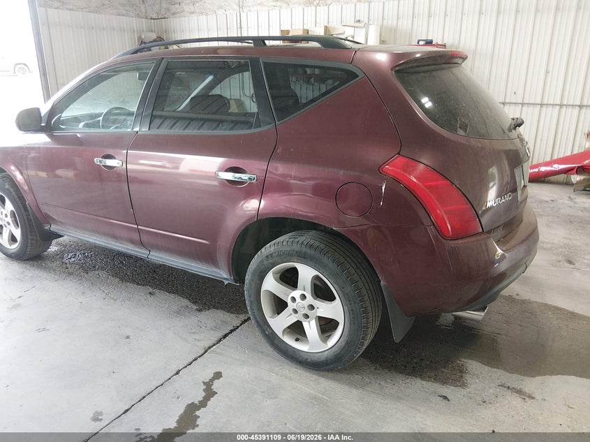 2005 Nissan Murano VIN JN8AZ08T45W315434 IAAI salvage auction — NORMAL WEAR, Original (Alaska), sold $225 on 2026-07-10 (photo 3)