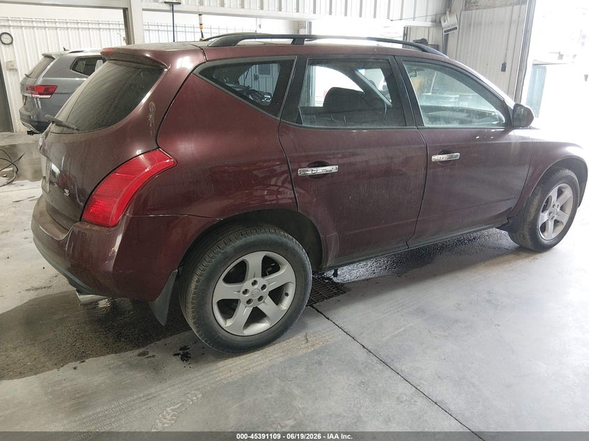 2005 Nissan Murano VIN JN8AZ08T45W315434 IAAI salvage auction — NORMAL WEAR, Original (Alaska), sold $225 on 2026-07-10 (photo 4)