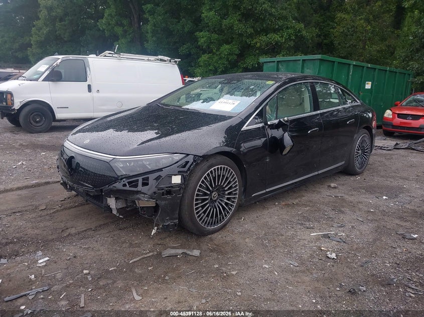 2023 Mercedes-benz Eqs VIN W1KCG2DB9PA027305 IAAI salvage auction — FRONT END, Wait Title, sold $24,450 on 2026-09-16 (photo 2)