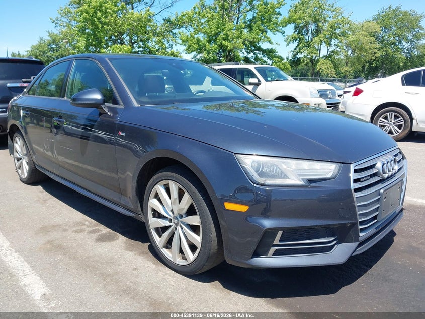 2018 Audi A4 VIN WAUDNAF41JN001520 IAAI salvage auction — RIGHT SIDE, Clear (New Jersey), sold $2,700 on 2026-07-20 (photo 1)