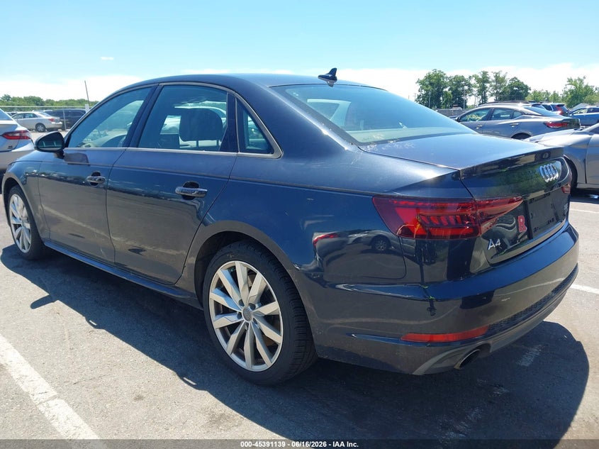 2018 Audi A4 VIN WAUDNAF41JN001520 IAAI salvage auction — RIGHT SIDE, Clear (New Jersey), sold $2,700 on 2026-07-20 (photo 3)