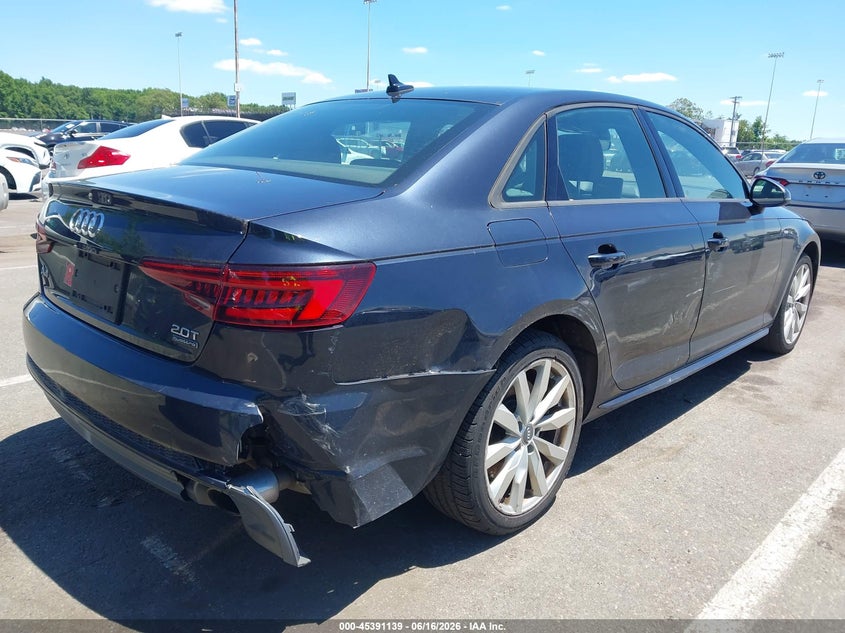 2018 Audi A4 VIN WAUDNAF41JN001520 IAAI salvage auction — RIGHT SIDE, Clear (New Jersey), sold $2,700 on 2026-07-20 (photo 4)