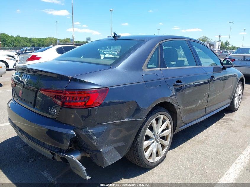 2018 Audi A4 VIN WAUDNAF41JN001520 IAAI salvage auction — RIGHT SIDE, Clear (New Jersey), sold $2,700 on 2026-07-20 (photo 6)