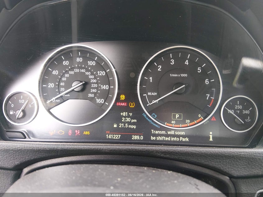 2014 BMW 3er VIN WBA3B5C57EF959246 IAAI salvage auction — RIGHT FRONT, Salvage (Ohio), sold $25 on 2026-07-29 (photo 7)